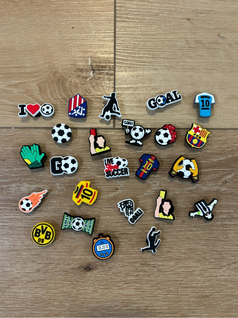 Soccer CROC Charms 24